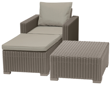 �������� Moorea table + chair + stool with cushion