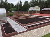 Комплект ограждения для грядки из пластика ПВХ 5х0,75х0,18м